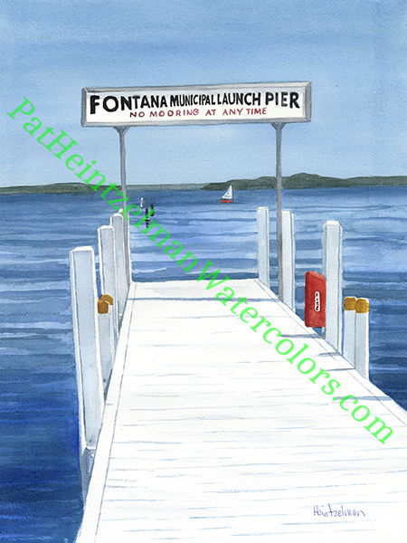 Fontana Boat Launch on Geneva Lake